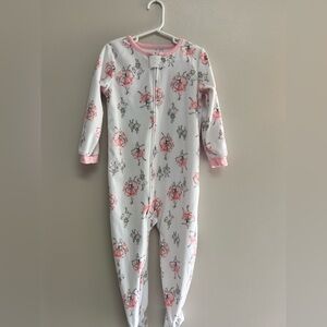 Carter's Pink and White Ballerina Footie